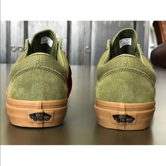 Vans Women’s Old Skool Canvas and Leather Shoes - Picture 5 of 8